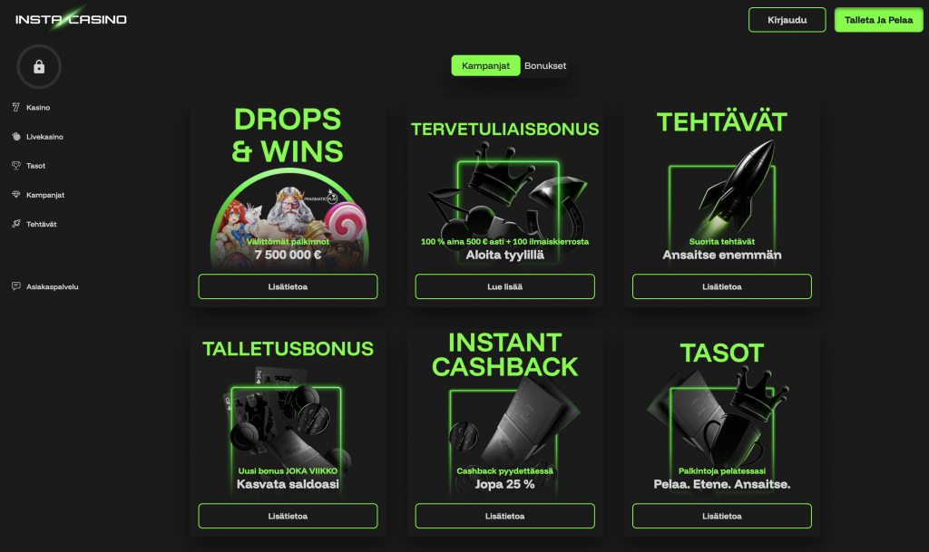 Bonussäännöt ja -ehdot